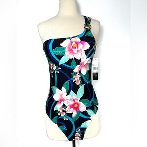 La Blanca Floral One Piece Swimsuit Size 10